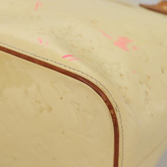 LOUIS VUITTON Monogram Vernis Houston Hand Bag Perle M91342 - Picture 9 of 16